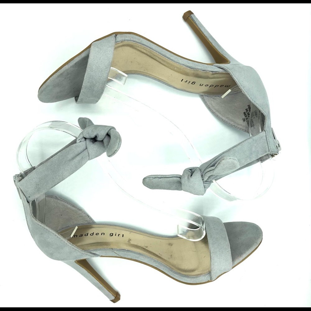 Madden Girl | Blue Gray Spike Heel with Bow